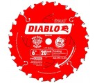 6 in. x 20 Tooth Diablo Saw Blade  ** CALL STORE FOR AVAILABILITY AND TO PLACE ORDER **